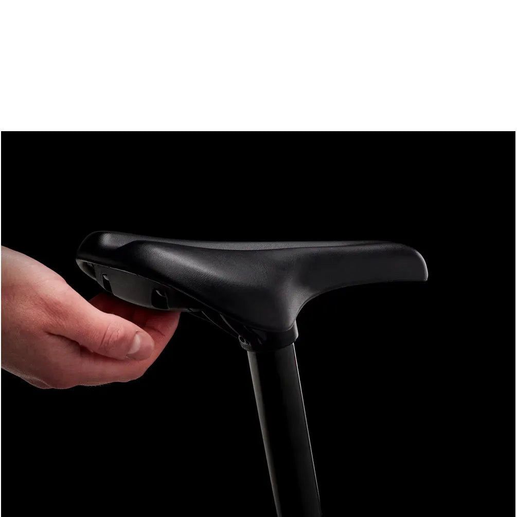 Trek Precaliber 12 Kids Bike - Flamingo Pink 2025 saddle