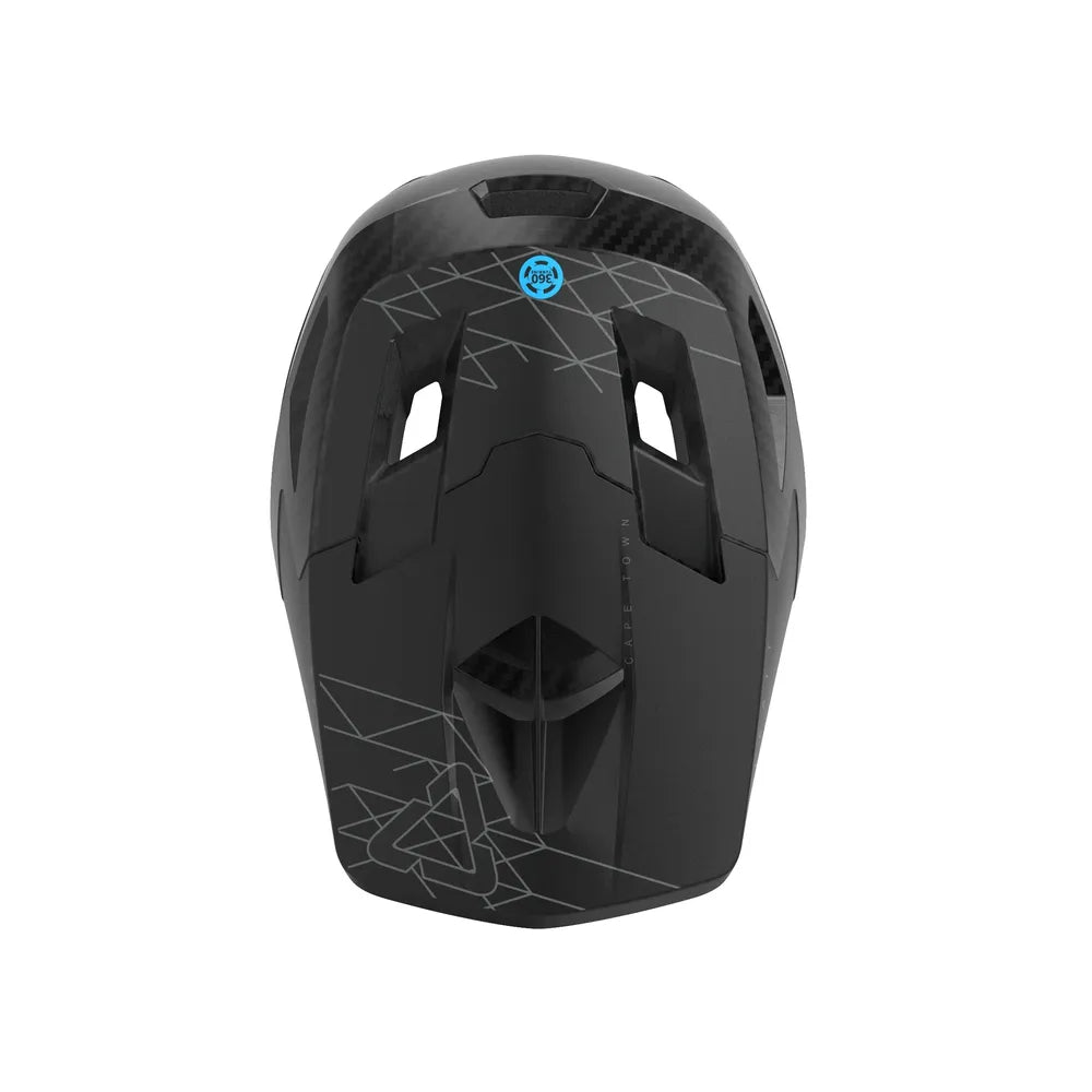 Leatt Gravity 6.0 Carbon MTB Gravity Full Face Helmet - Stealth top