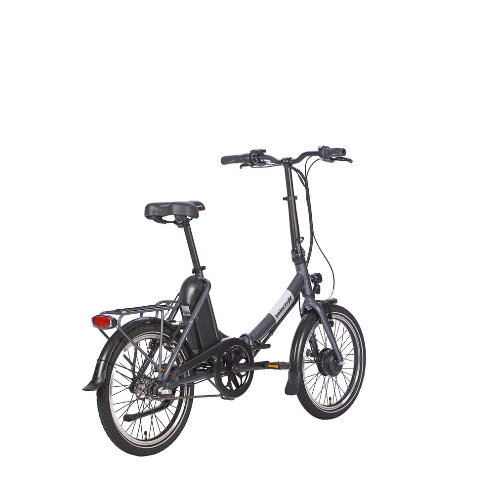VelectriX Foldaway Folding Electric Bike - Grey oblique rear