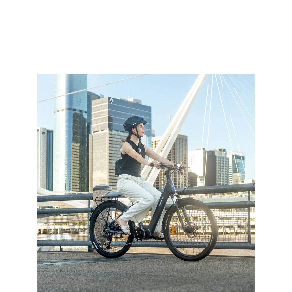 Velectrix Adventure Pulse Step Through Electric Bike - Grey lifestyle image 2