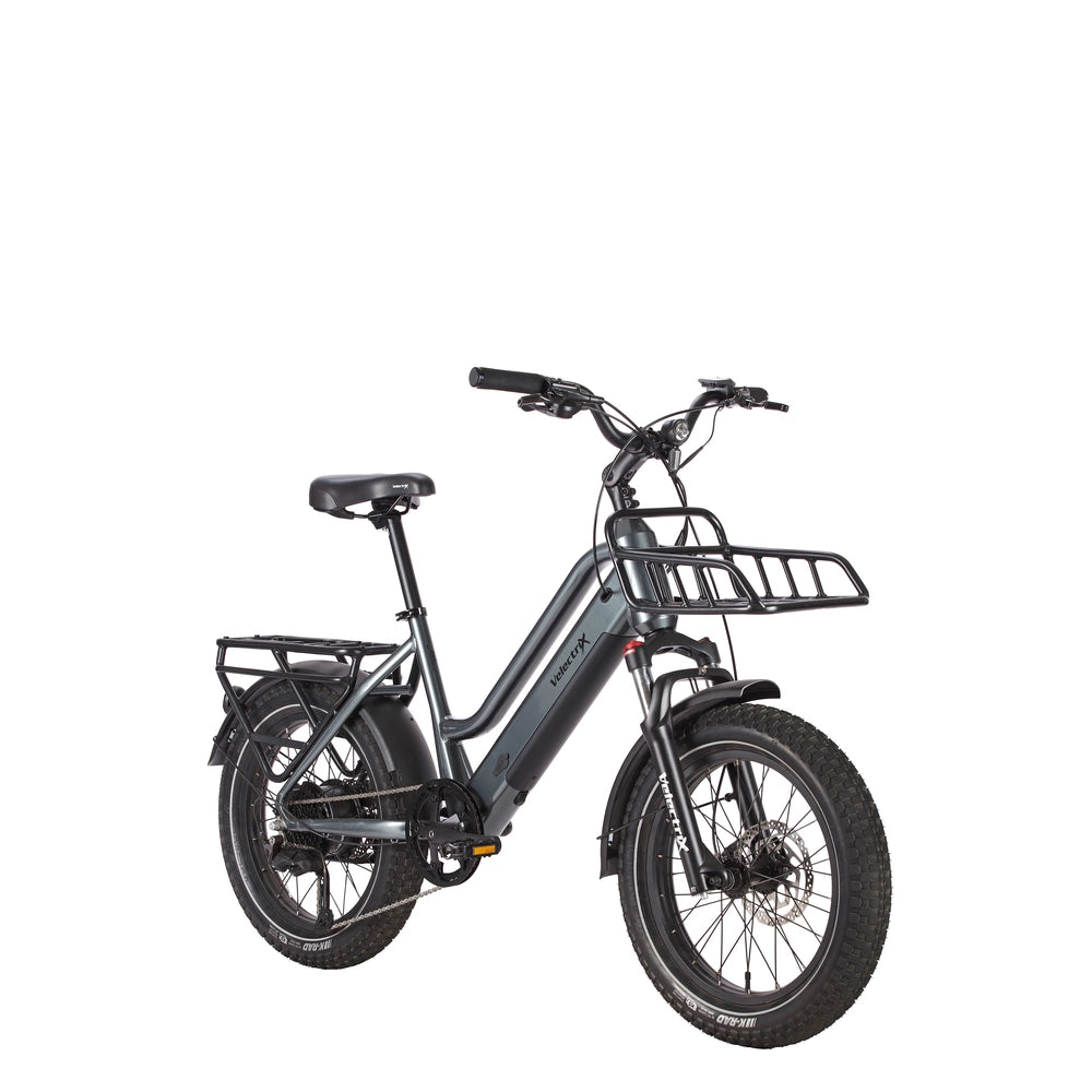 Velectrix SUV 250 Electric Bike - Grey front angle
