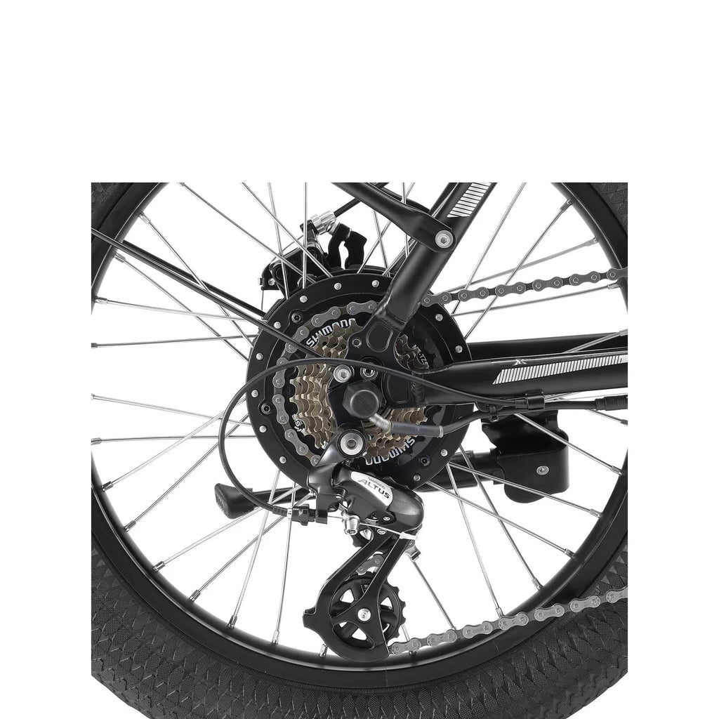 XDS E-Lectron 20" Folding Electric Bike drivetrain