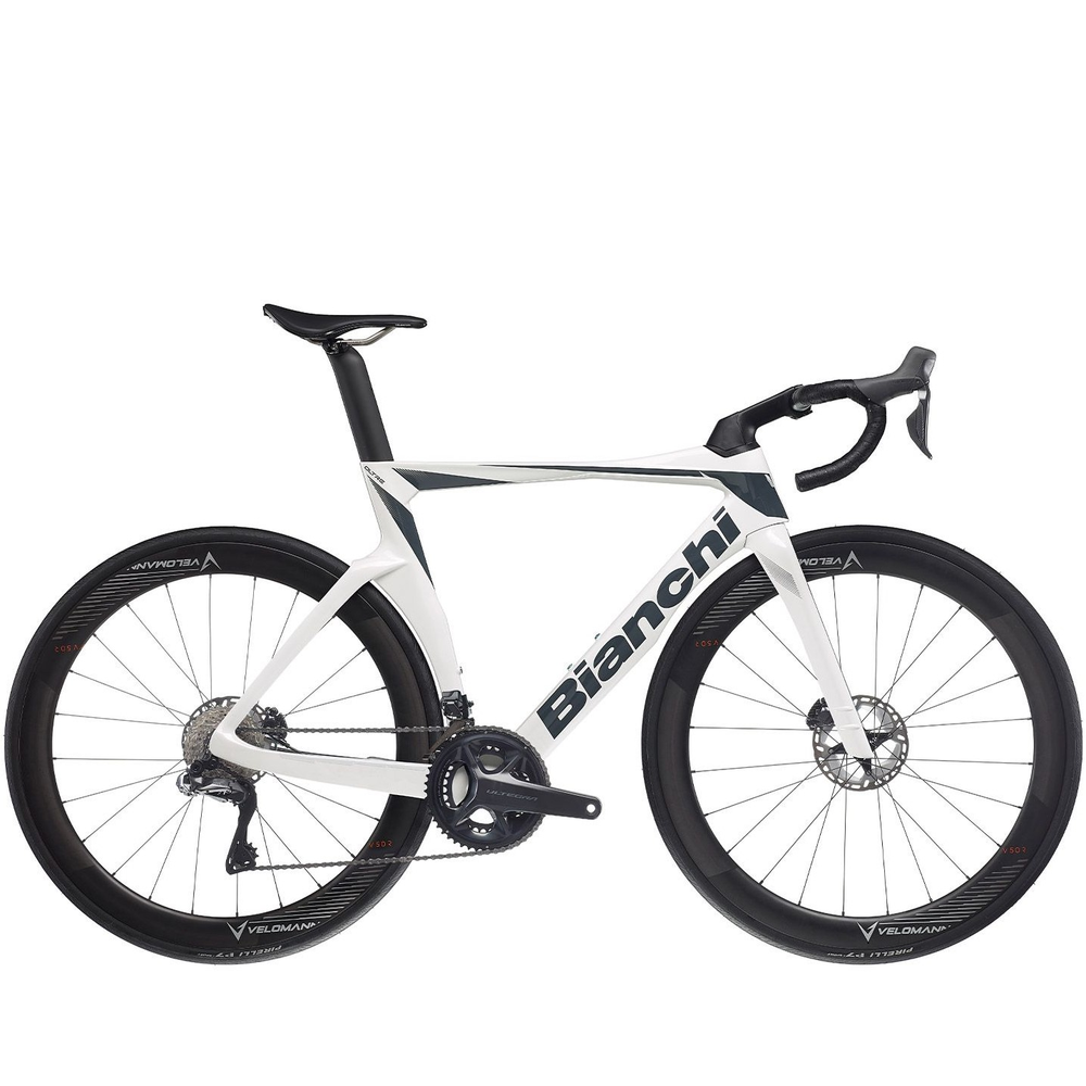 Bianchi Oltre Comp Road Bike Ultegra Di2 - White/Graphite - Bikes.com.au