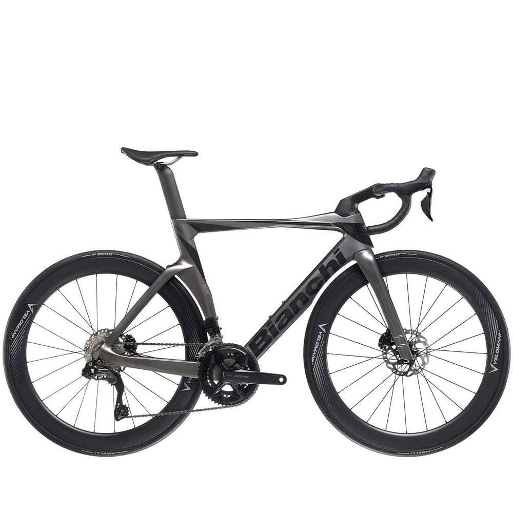 Bianchi Oltre Comp Road Bike 105 Di2 - Graphite/Dark Graphite - Bikes.com.au