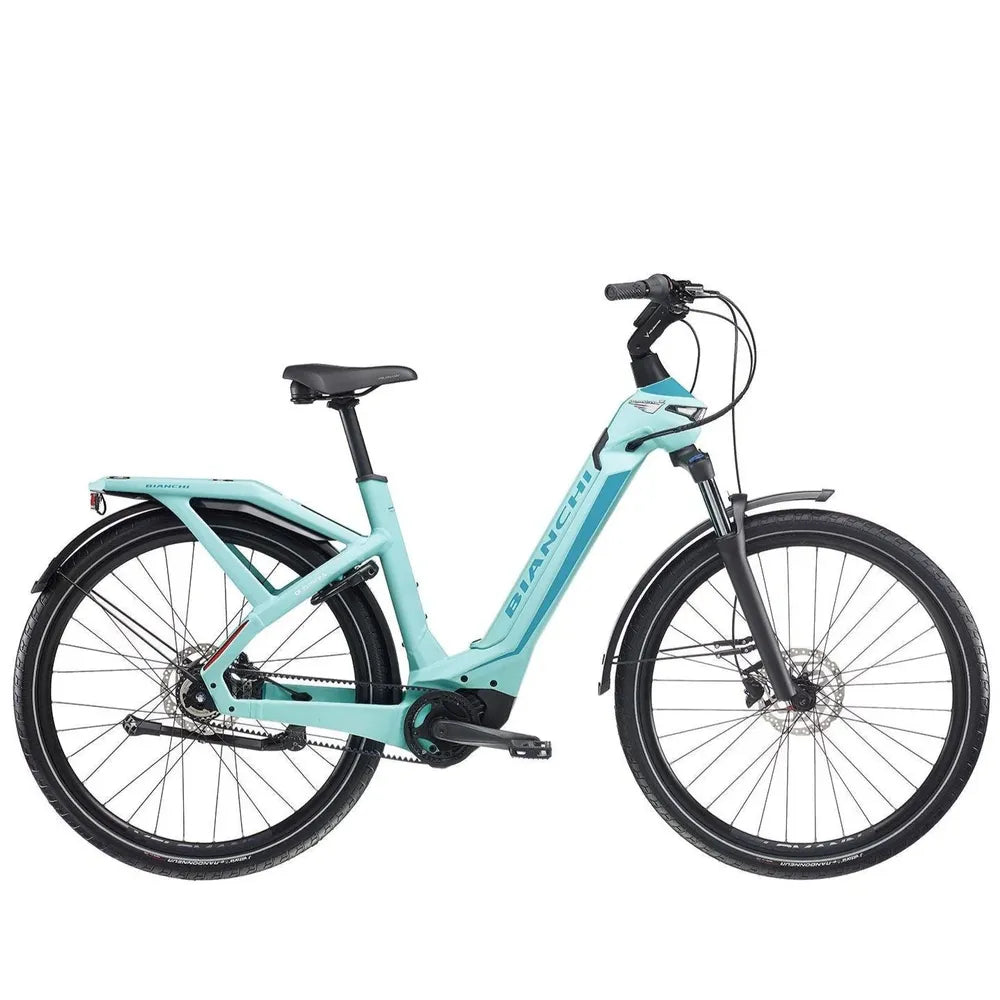 Bianchi E-Omnia C Type Nexus 5Sp E-Bike - Dark Celeste Full Matt | bikes.com.au