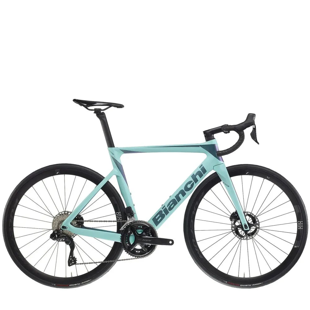 Bianchi Oltre Race Road Bike 105 Di2 - Matt Celeste / Iridium - Bikes.com.au