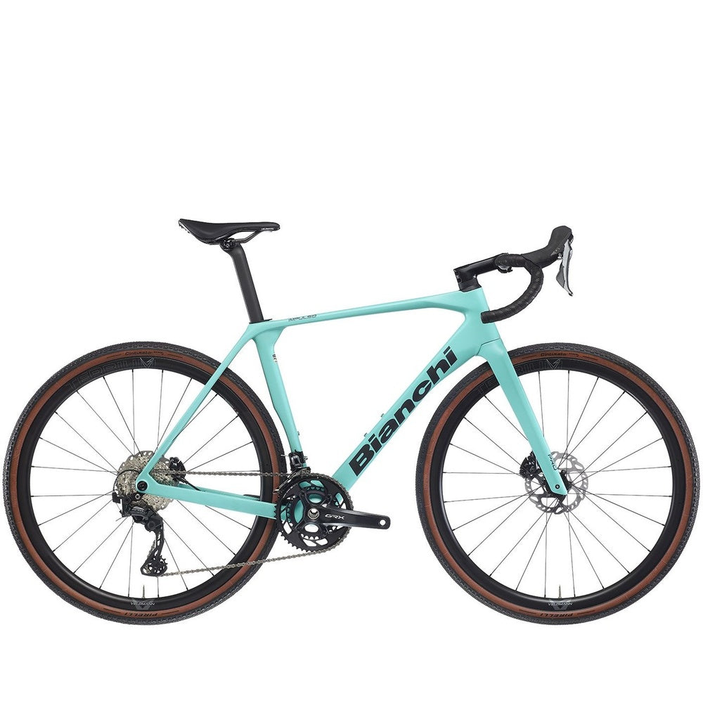 Bianchi Impulso Pro Gravel Bike GRX 820 - Celeste/Graphite - Bikes.com.au