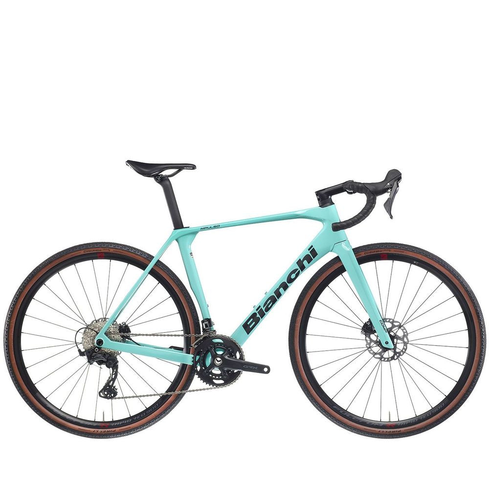 Bianchi Impulso Comp GRX 610 Disc Gravel Bike - Graphite Glossy - Bikes.com.au