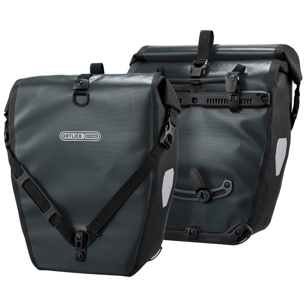 ORTLIEB Back-Roller QL2.1 Rear Panniers - Asphalt Black - Bikes.com.au