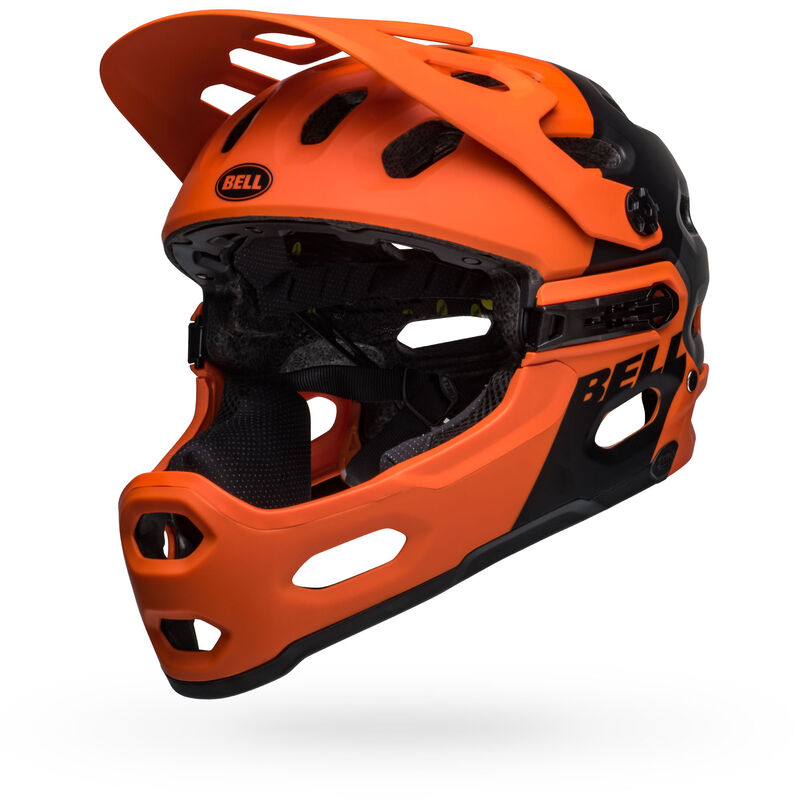 Bell Super 3R (MIPS) MTB Helmet Matt Orange Black –