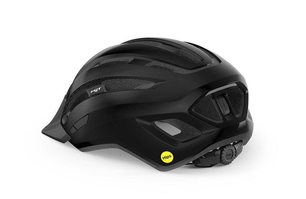 MET Downtown Mips Helmet - Black - bikes.com.au
