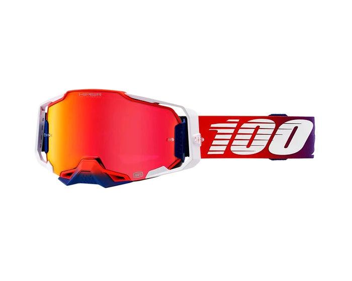 100% Armega Goggle Factory - HiPER Red - bikes.com.au