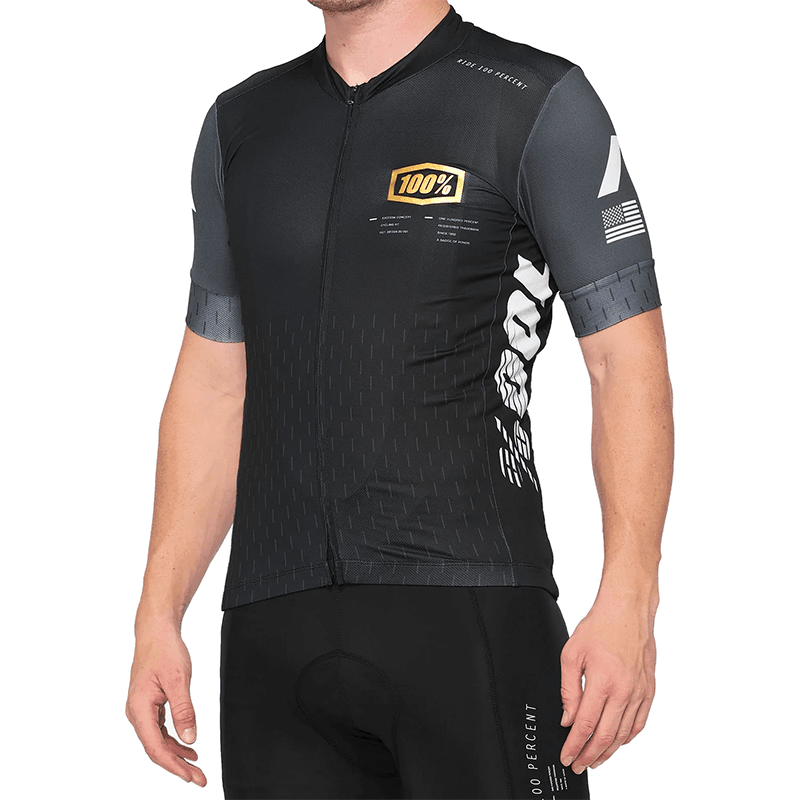 100% Exceeda Jersey - Black - bikes.com.au