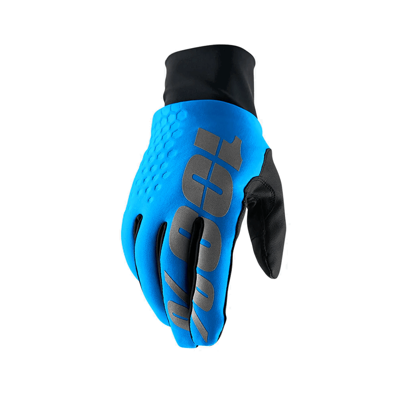 100% Hydromatic Brisker Gloves - Blue - bikes.com.au