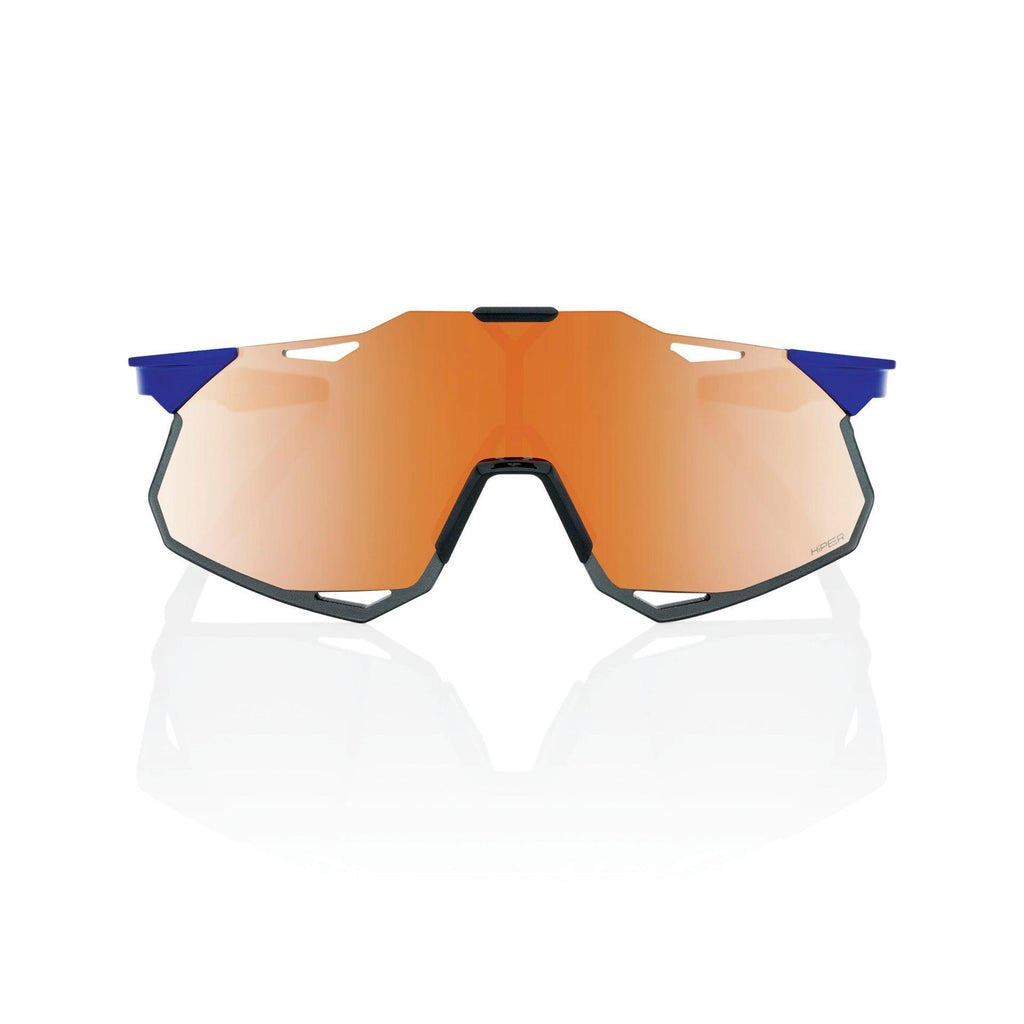 100% Hypercraft XS Sunglasses - Gloss Cobalt Blue - HiPER Copper - bikes.com.au