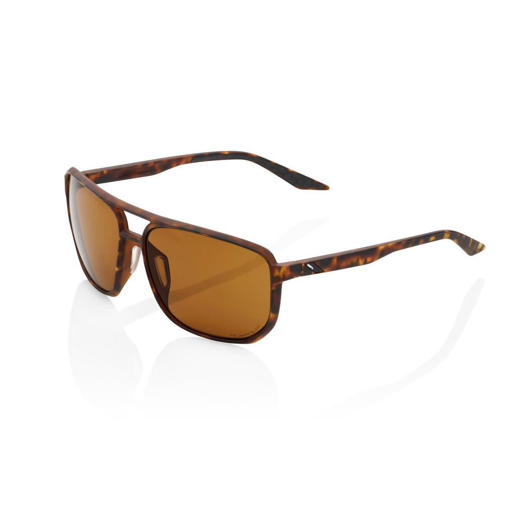 100% Konnor Sunglasses - Soft Tact Havana / Bronze Peak Polar - bikes.com.au