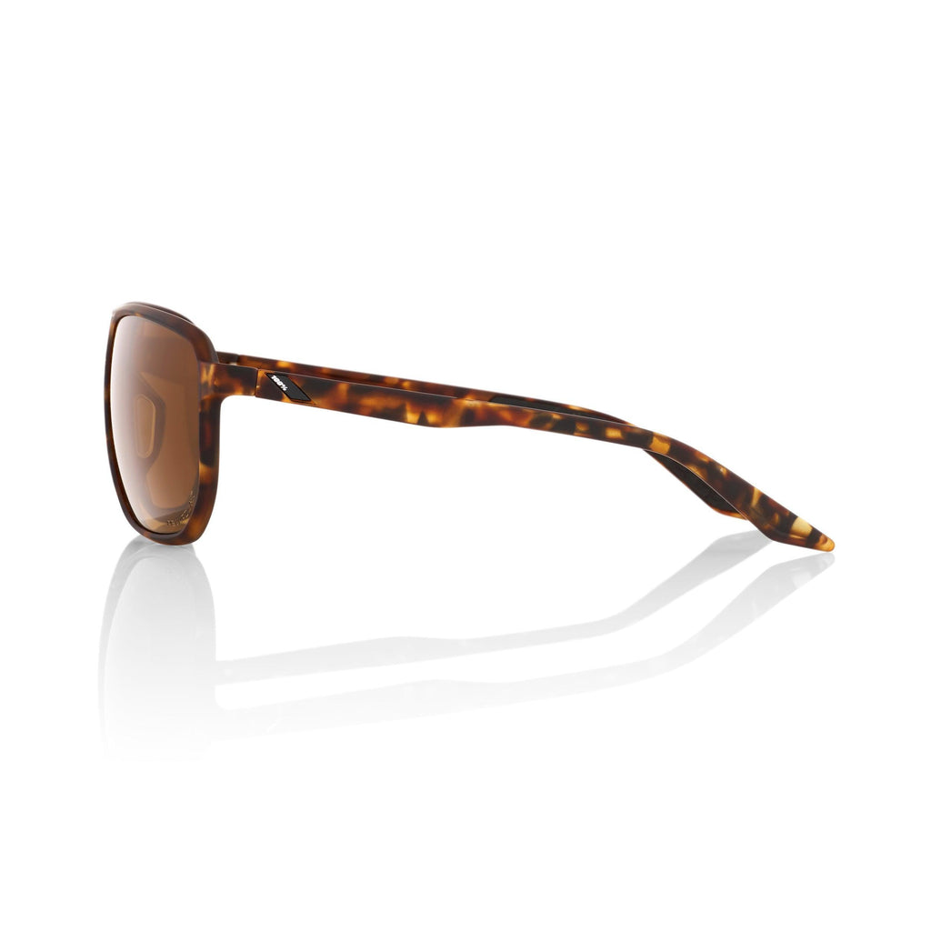 100% Konnor Sunglasses - Soft Tact Havana / Bronze Peak Polar - bikes.com.au