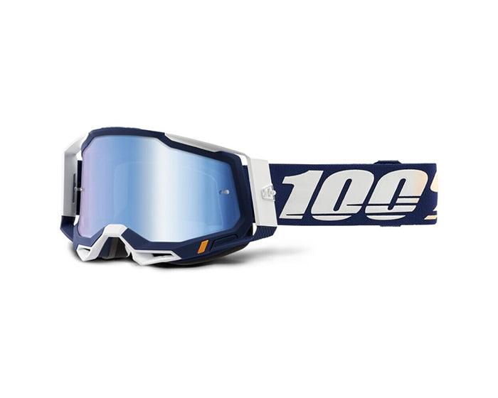 100% Racecraft 2 Goggle Concordia - Mirror Blue - bikes.com.au