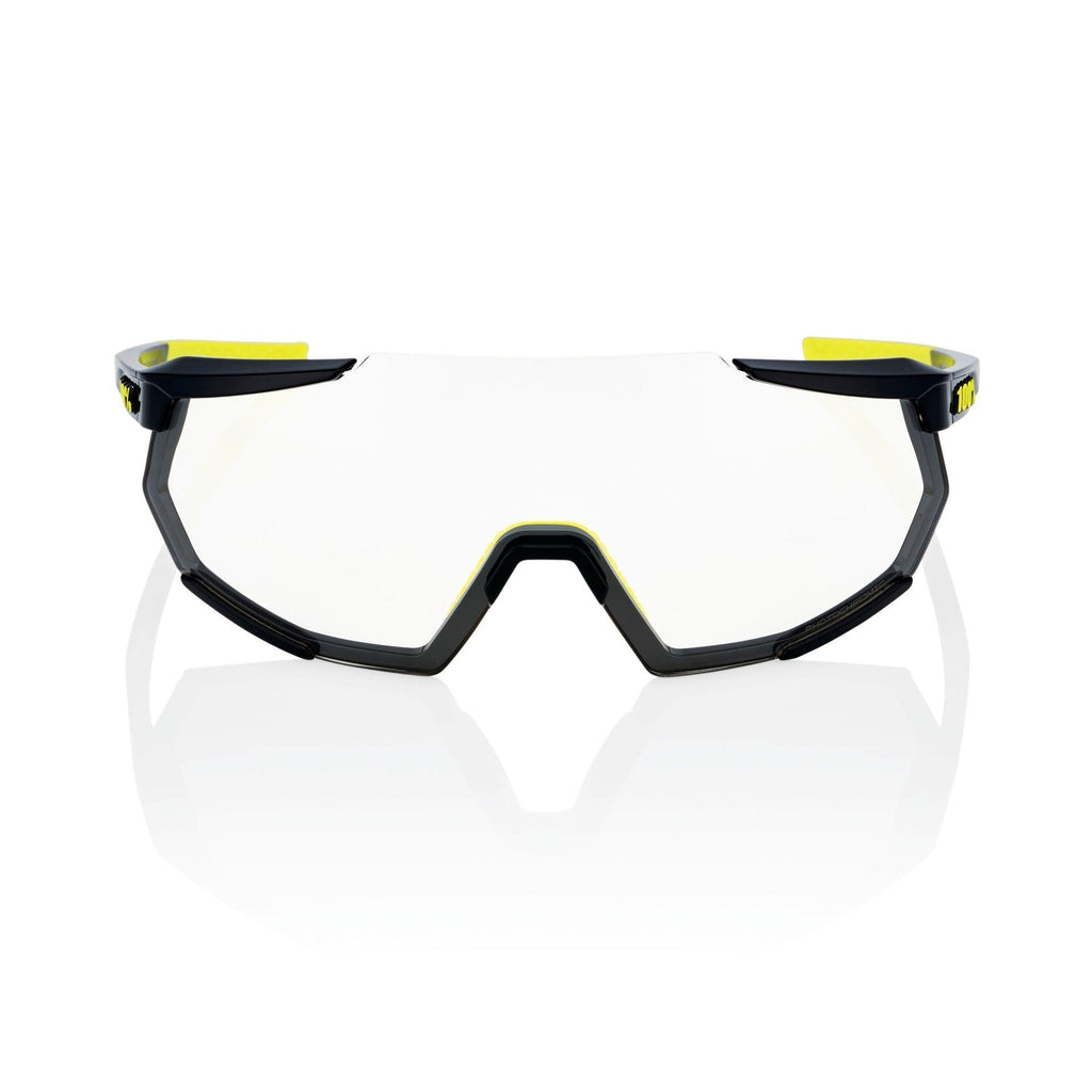 100% Racetrap 3.0 Sunglasses - Gloss Black - Photochromic Lens - bikes.com.au