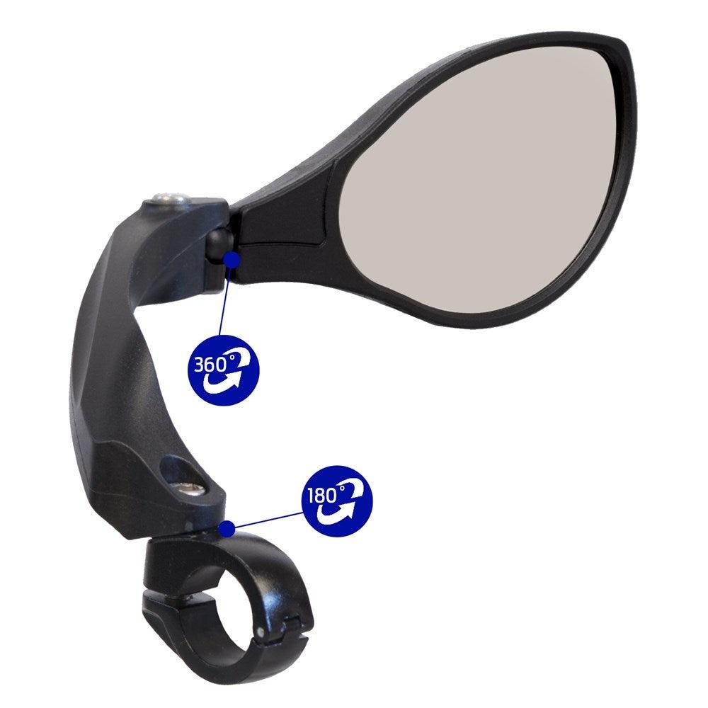 Azur Optic Mirror Left/Right Anti Glare e-Bike - bikes.com.au