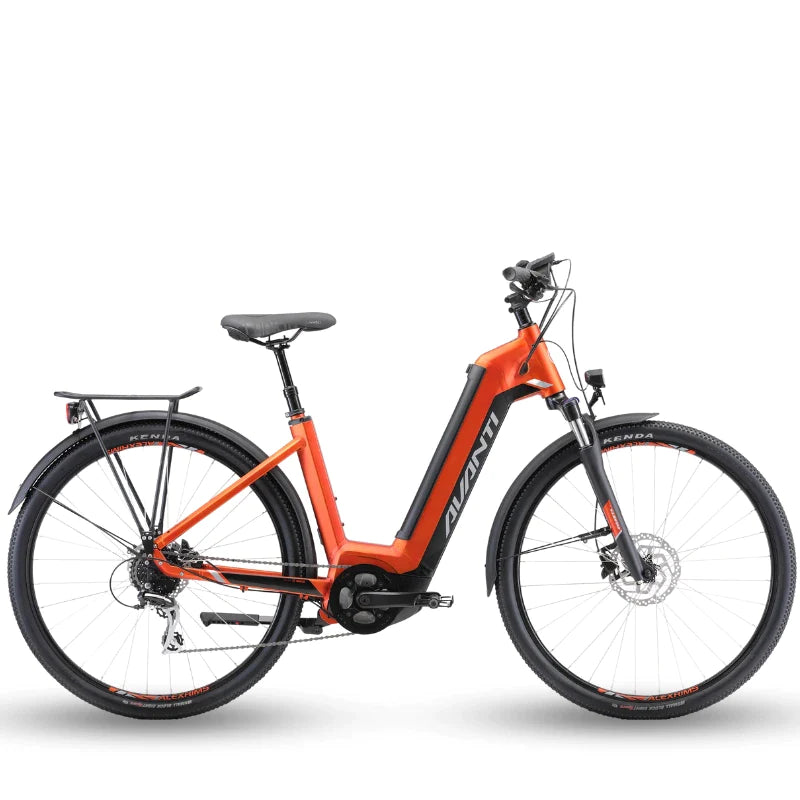 AVA Bike Metro-E City 1-25kph Orange - bikes.com.au