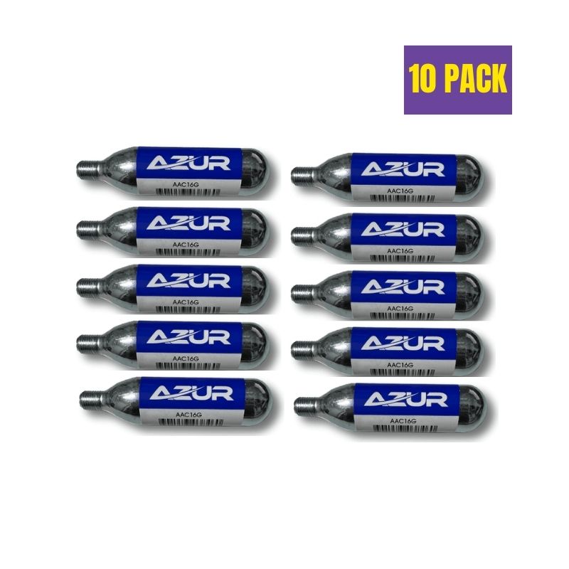 Azur CO2 Cartridge - 10 Pack - Bikes.com.au