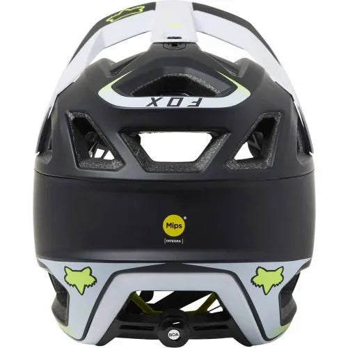 FOX Proframe RS Summit Helmet - Black / Yellow - bikes.com.au