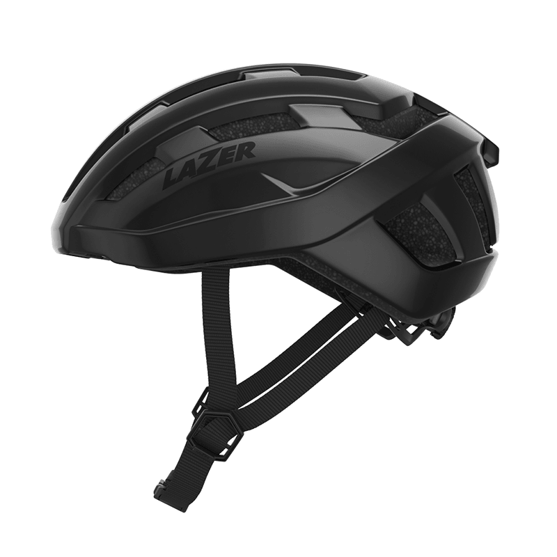 Lazer Tempo KinetiCore Helmet - Gloss Black - bikes.com.au