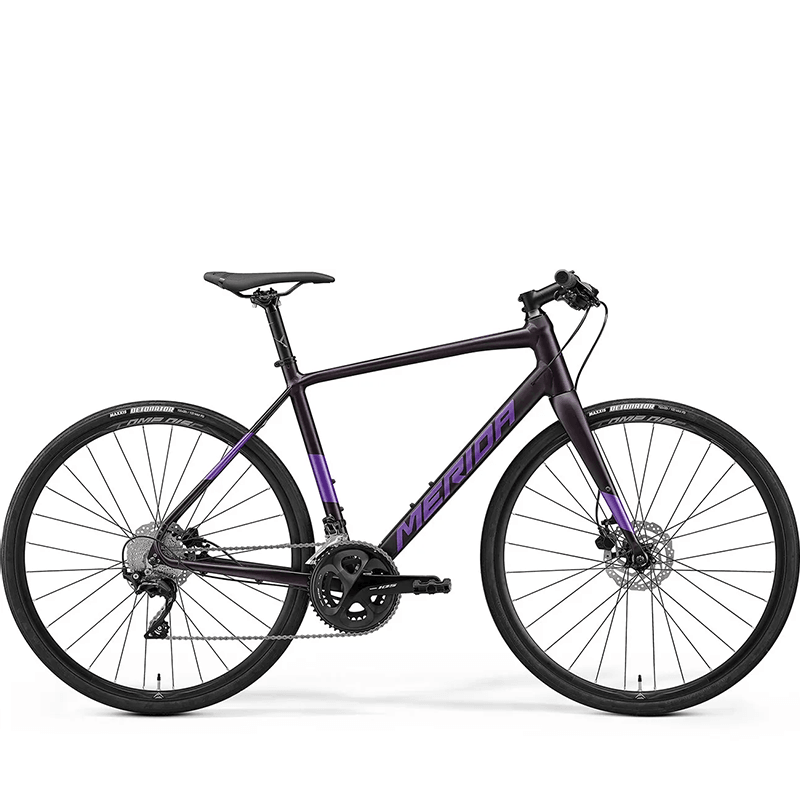 Merida Speeder 400 Flat Bar Road Bike - Silk Dark Purple - bikes.com.au