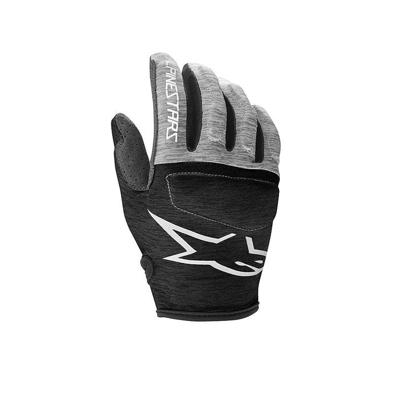AlpineStars Youth Racer Gloves - Black / Grey - bikes.com.au