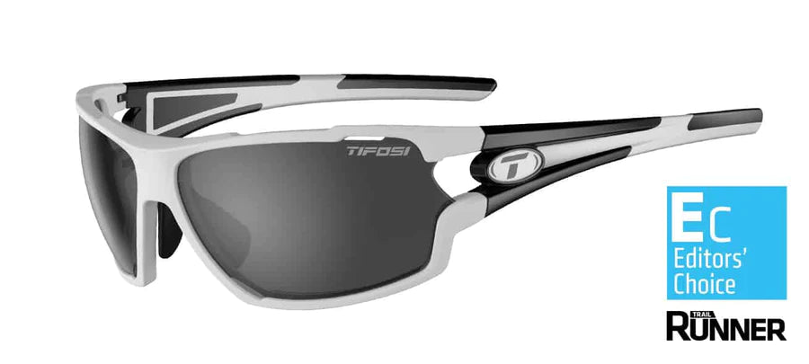 Tifosi AMOK Cycling Sport Sunglasses - White Black IC - bikes.com.au