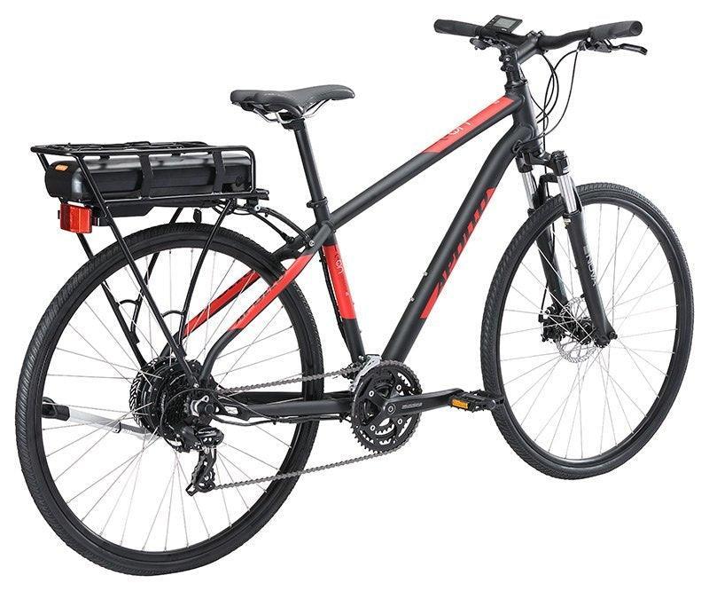 Apollo Eon Commuter 10 Electric Bike - Matte Black/Red - bikes.com.au