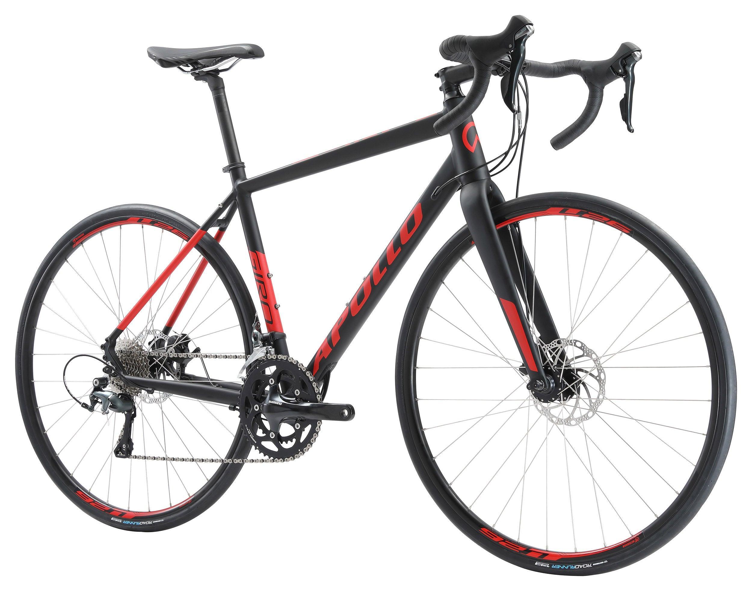 Apollo Giro 20 Road Bike Matt Black Red – - Main Image
