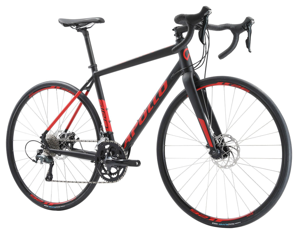 Apollo Giro 20 Road Bike - Matt Black / Red - bikes.com.au