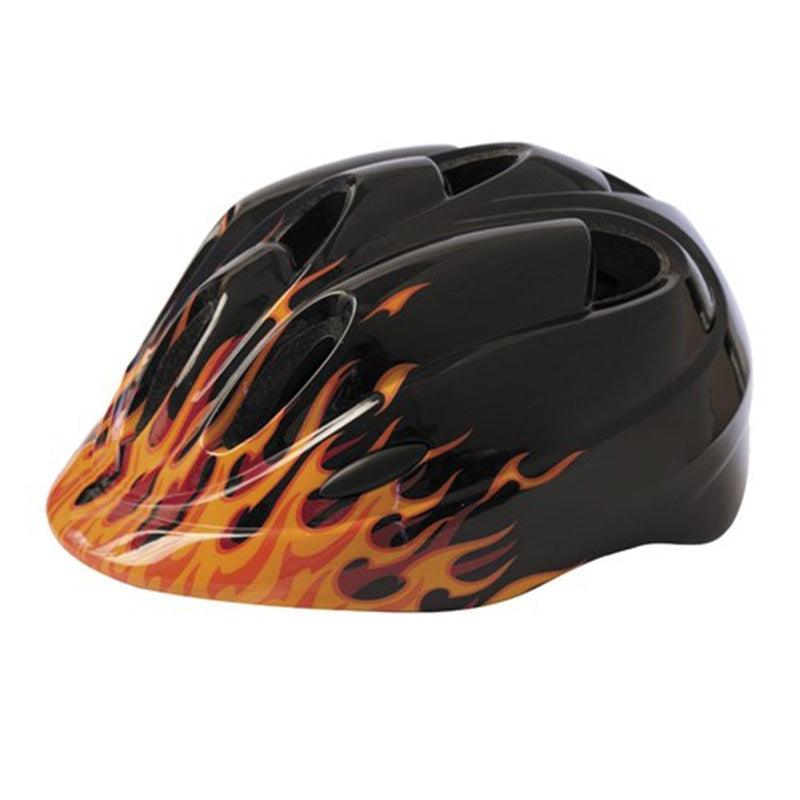 bike helmet with flames Azur Performance J36 Kids Helmet