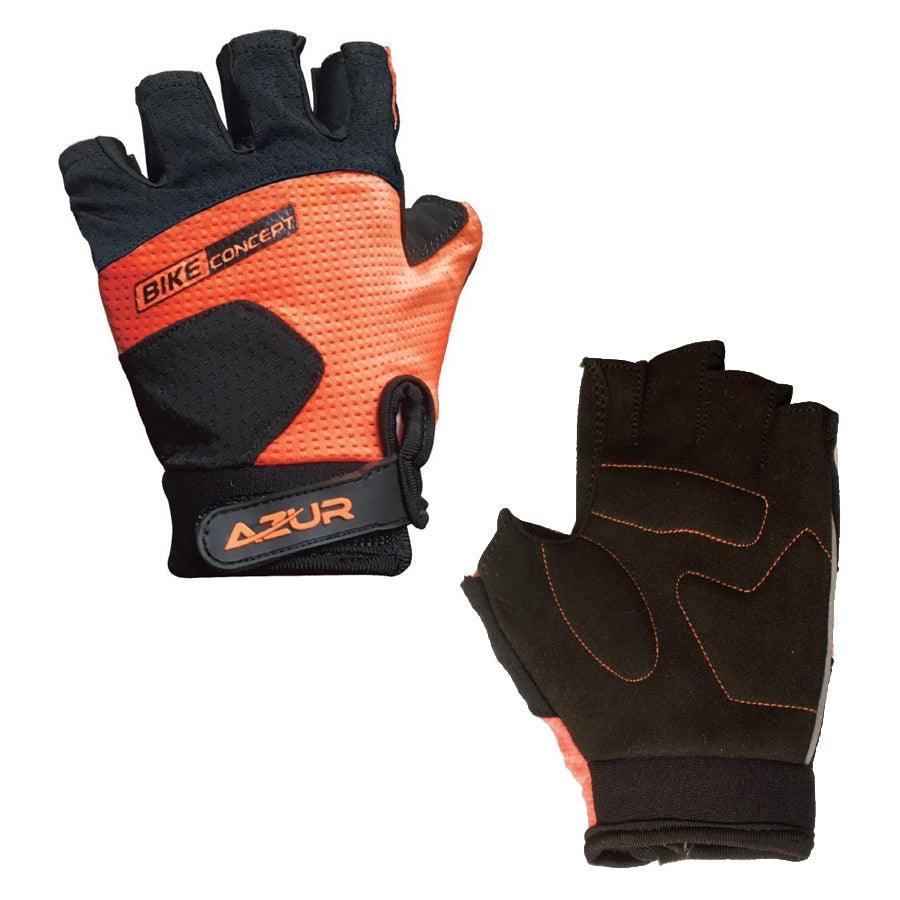 Azur Performance K6 Kids Gloves - Orange - bikes.com.au
