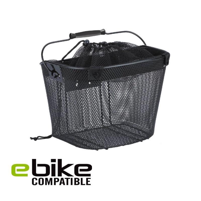 Azur Performance Q/R Shopper e-Bike Front Mesh Basket - bikes.com.au