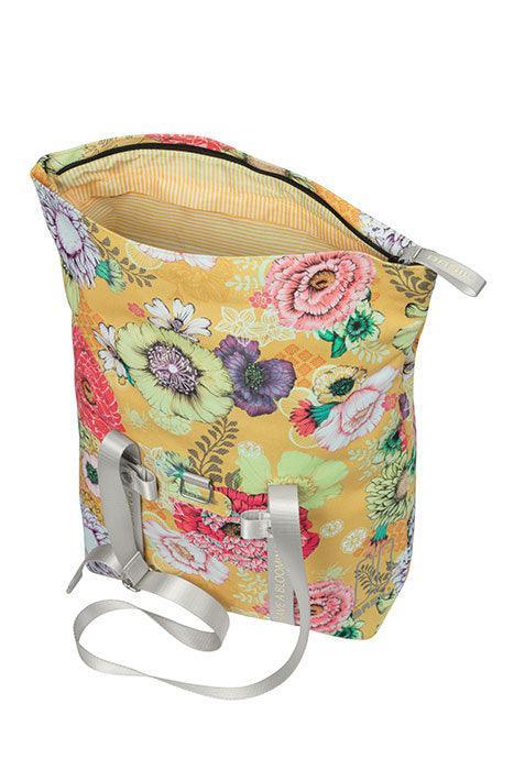 Basil Bloom Field 15-20L Bicycle Shopper Bag - Yellow - bikes.com.au