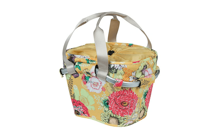 Basil Bloom Field 15L Carry All KF Front Basket - Yellow - bikes.com.au