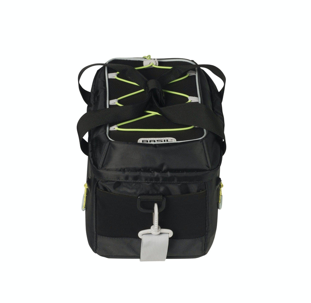 Basil Miles 7L Trunk Bag - Black / Lime - bikes.com.au