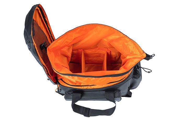 Basil Miles 9-36L Tarpaulin Trunkbag XL Pro - Black / Orange - bikes.com.au