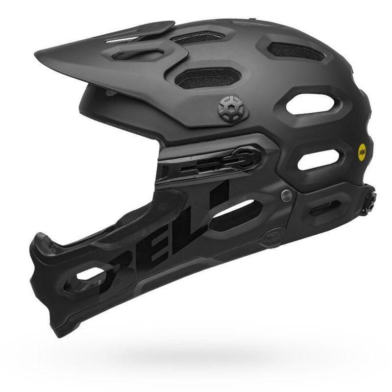 Bell Super 3R (MIPS) MTB Helmet - Matt Black / Grey - bikes.com.au