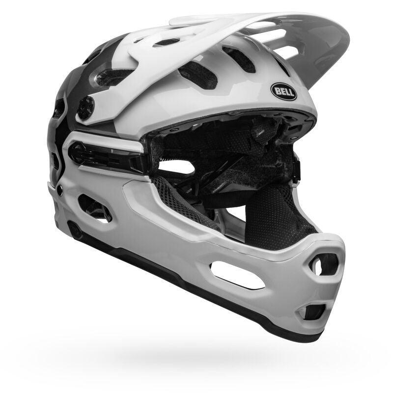 Bell Super 3R (MIPS) MTB Helmet - White / Black - bikes.com.au