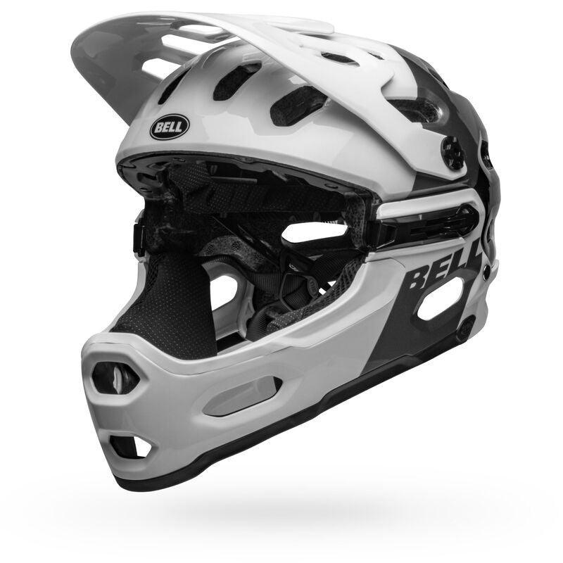 Bell Super 3R (MIPS) MTB Helmet - White / Black - bikes.com.au