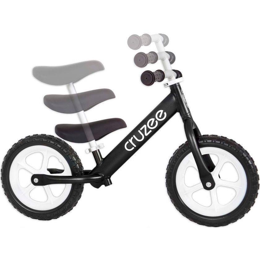 Cruzee Ultralite Balance Bike - Black - bikes.com.au