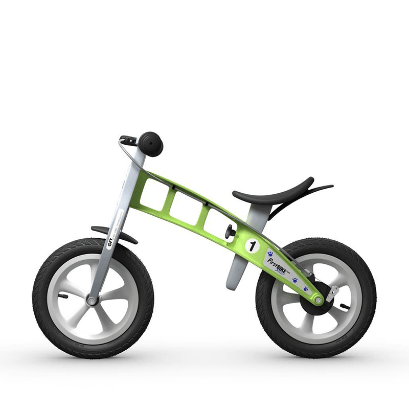 FirstBIKE Street Balance Bike (with Brake) - Green - bikes.com.au