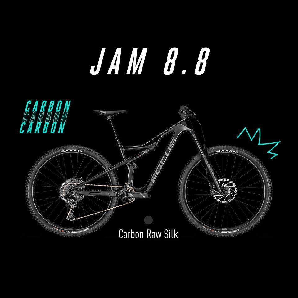 Focus Jam 8.8 Carbon Mountain Bike – Carbon Raw - bikes.com.au