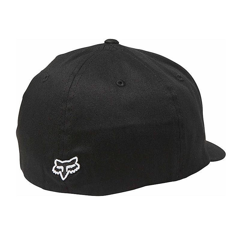 Fox Flex 45 Flexfit Hat - Black / White - bikes.com.au