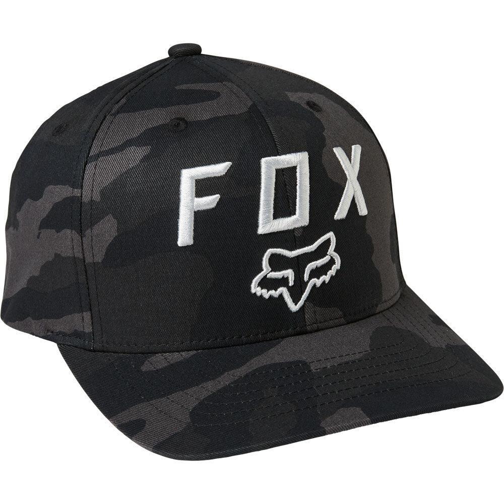 FOX Legacy Moth 110 Snapback Hat - Black / Camo - bikes.com.au
