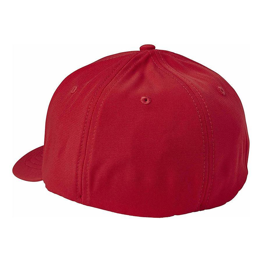 Fox Pinnacle Tech Flexfit Cap - Red - bikes.com.au